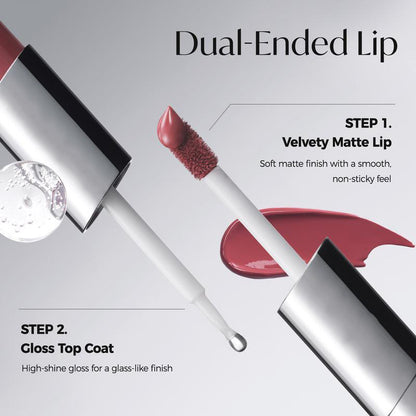 Plenumjoy perfect Twin Lip ¡ª Dual-Ended Liquid Lipstick with Velvet Matte Color and Glossy Shine