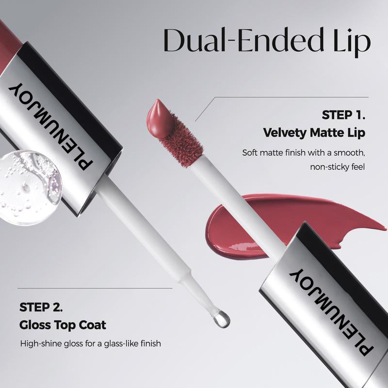 Plenumjoy perfect Twin Lip ¡ª Dual-Ended Liquid Lipstick with Velvet Matte Color and Glossy Shine