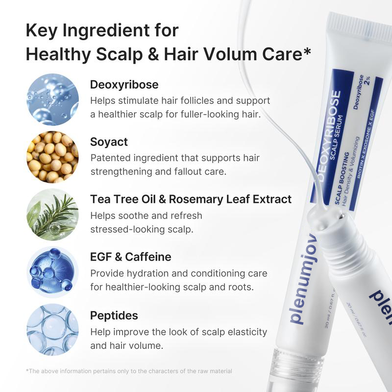 Deoxyribose Scalp Serum | For Fuller-Looking Hair & Scalp Strengthening Roll-On Serum | Deoxyribose, Rosemary, EGF, Caffeine.