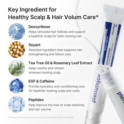 Deoxyribose Scalp Serum | For Fuller-Looking Hair & Scalp Strengthening Roll-On Serum | Deoxyribose, Rosemary, EGF, Caffeine.
