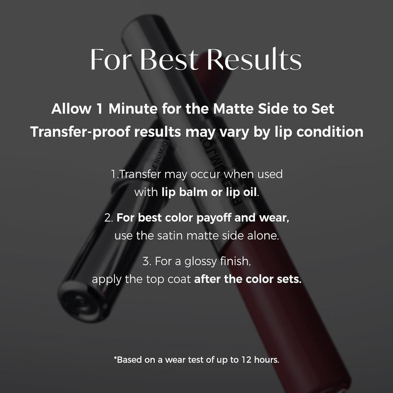 Plenumjoy perfect Twin Lip ¡ª Dual-Ended Liquid Lipstick with Velvet Matte Color and Glossy Shine