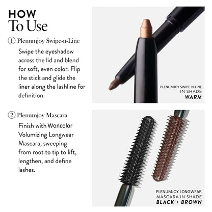 🔥Limited-time offer🔥 Plenumjoy 2-in-1 Eye Duo — Mascara + Eye Stick in One!