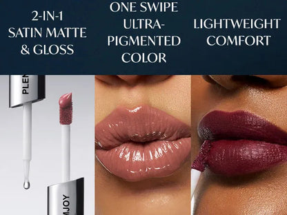 Plenumjoy perfect Twin Lip ¡ª Dual-Ended Liquid Lipstick with Velvet Matte Color and Glossy Shine