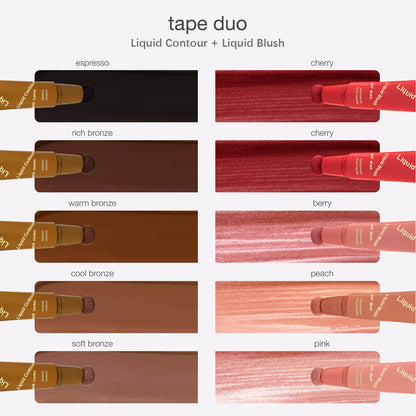 Plenumjoy Blush & Sculpt Duo 🌸🤎 Liquid Blush + Contour Set (+ Free Brush)